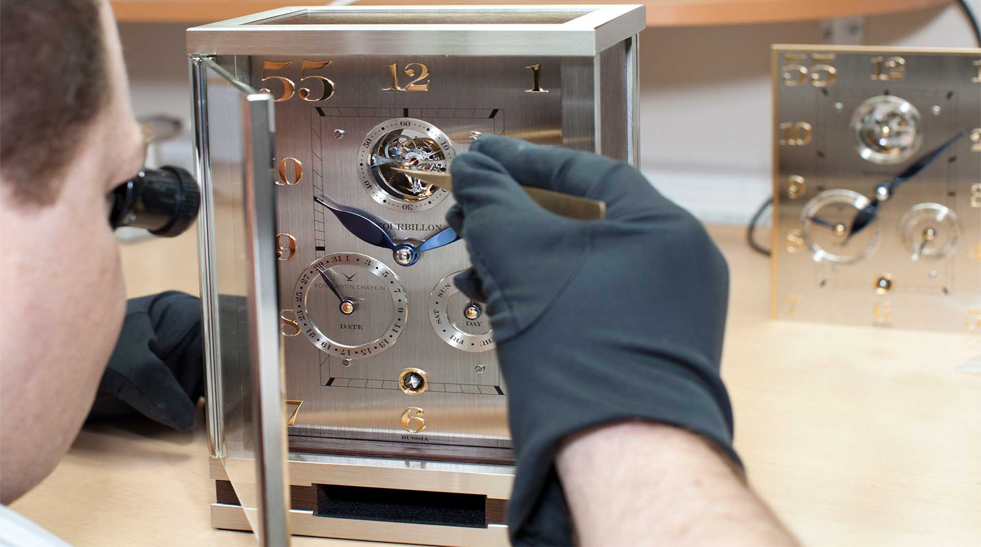 ジョンハリソン　トゥールビヨン　機械式時計 TOURBILLON 55 CALENDAR CLOCK-トゥールビヨン 55 カレンダー